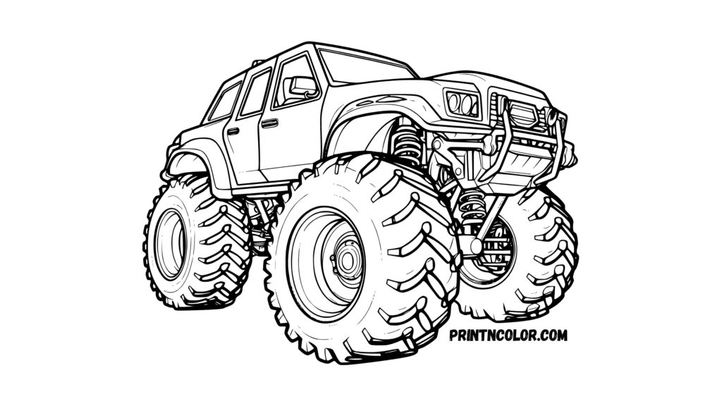 Monster Truck Coloring Page
