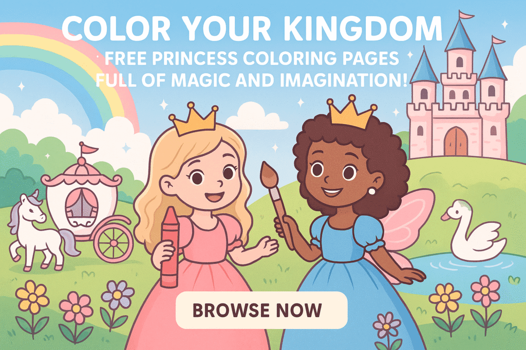 Princess coloring page