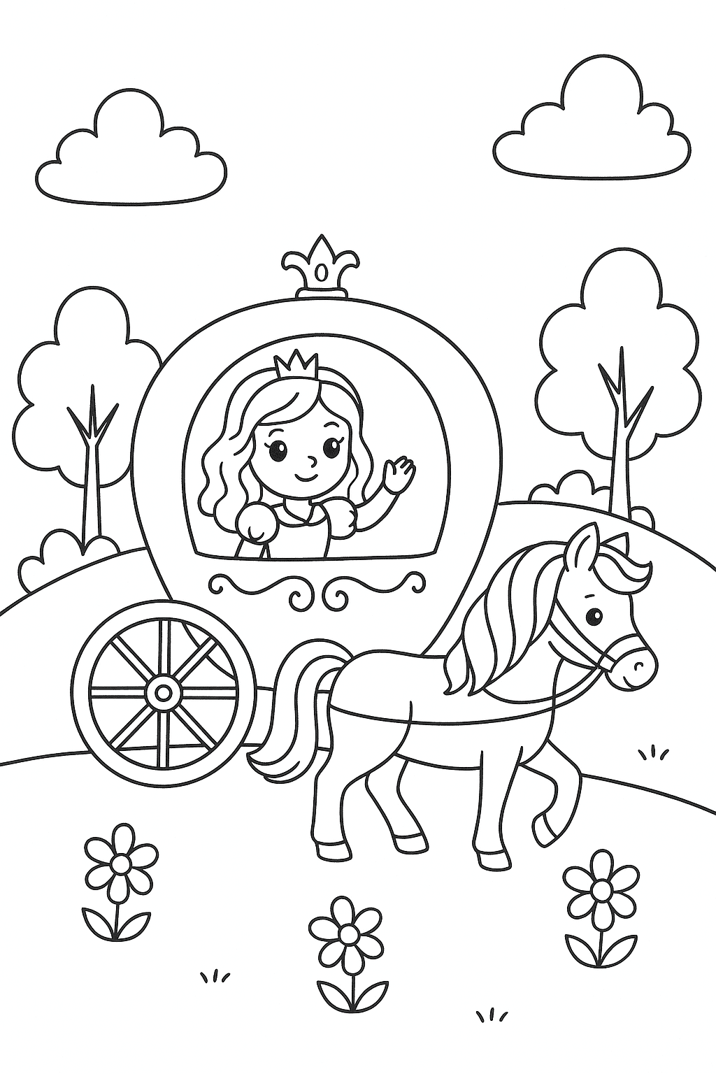 Princess in Carriage