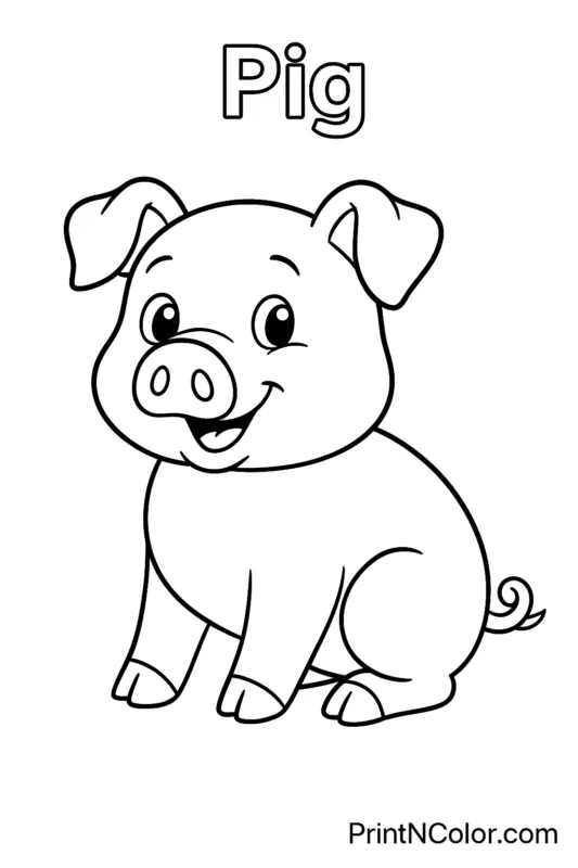 Pig Coloring Page
