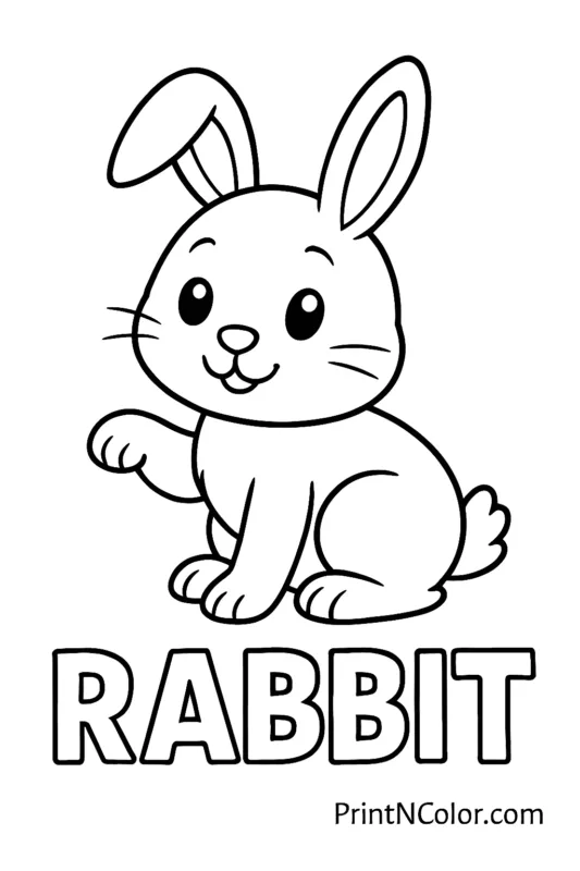 Rabbit Coloring Page